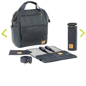 Lassig Glam Goldie diaper backpack, Anthracite